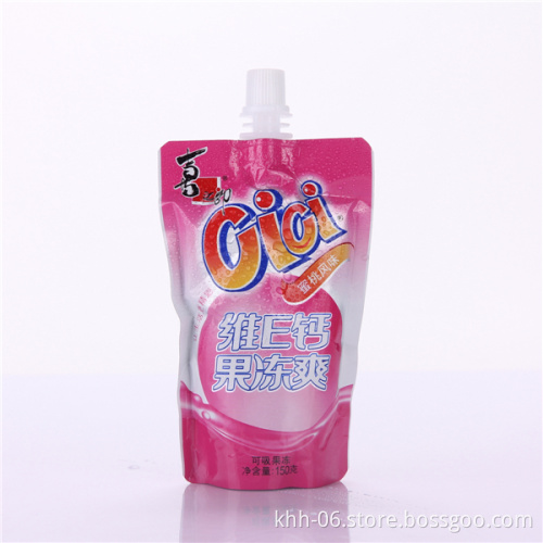 Customize BPA free print jelly juice Spout pouch Packaging